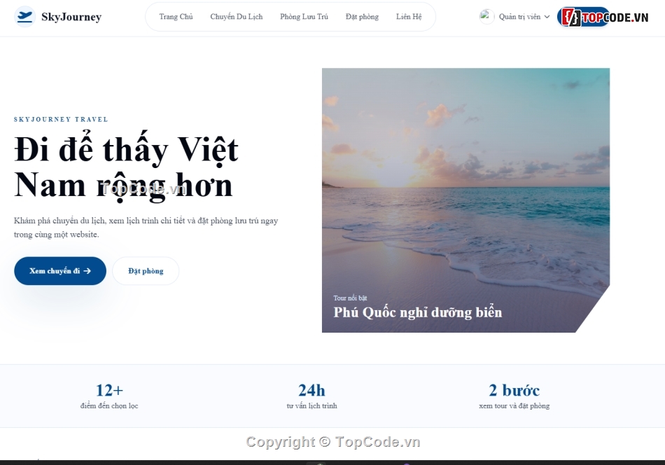 web giới thiệu du lịch,web đặt phòng,website giới thiệu du lịch